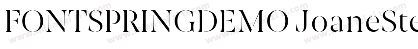 FONTSPRINGDEMO JoaneStencilExtraLig字体转换